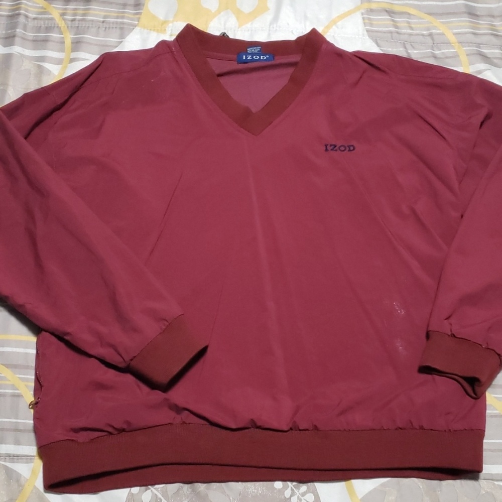 Mens size large IZOD pullover windbreaker